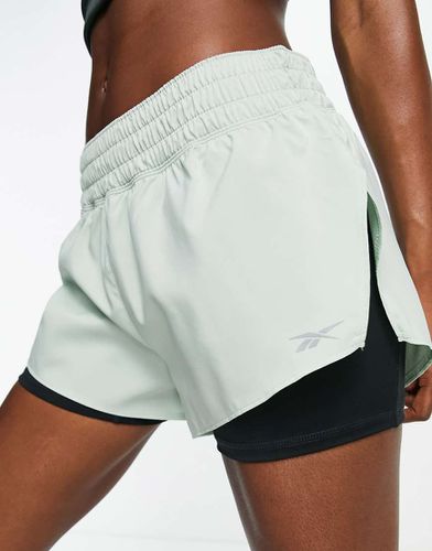 Running - Workout - Short 2 en 1 - menthe - Reebok - Modalova