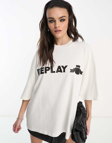 Replay - T-shirt à logo - Blanc - Replay - Modalova