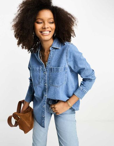 Chemise décontractée en jean - River Island - Modalova