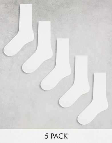 Lot de 5 paires de chaussettes côtelées - River Island - Modalova
