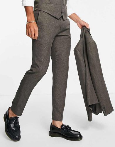 Pantalon ajusté habillé à carreaux pied-de-poule - River Island - Modalova