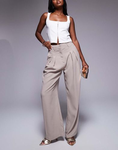 Pantalon ample à pinces - Beige foncé - River Island - Modalova