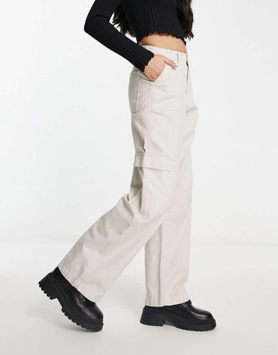 Pantalon cargo droit - Écru - River Island - Modalova