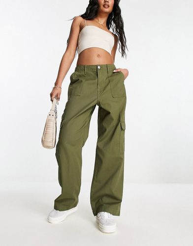 Pantalon cargo droit - Kaki - River Island - Modalova