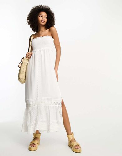 Robe longue bandeau avec dentelle - River Island - Modalova