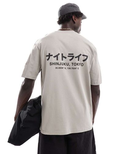 Shinjuku - T-shirt coupe classique - Taupe moyen - River Island - Modalova