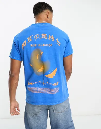 T-shirt à imprimé effet délavé - vif - River Island - Modalova