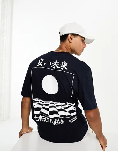 T-shirt à imprimé japonais dans le dos - River Island - Modalova