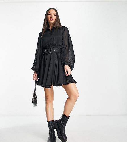 Robe chemise courte à manches chauve-souris - River Island Tall - Modalova