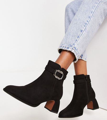 Wide Fit - Bottines à semelle plateforme et talon carré - River Island - Modalova