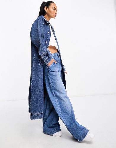 Rane - Trench-coat en jean à manches raglan - rétro - Waven - Modalova