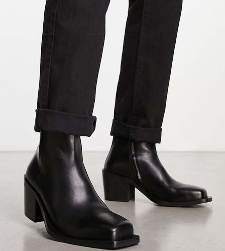 Nola - Bottines en cuir à talon - Noir - Walk London - Modalova