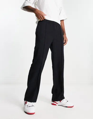 Pantalon de jogging droit en jersey épais - gris anthracite