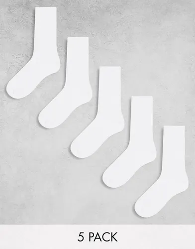 Lot de 5 paires de chaussettes côtelées - Weekday - Modalova
