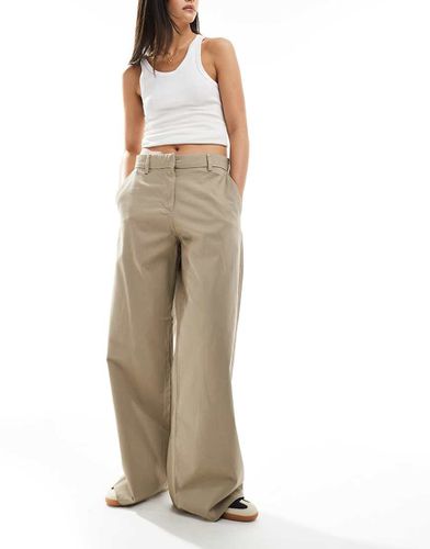 Sand - Pantalon baggy oversize - Beige - Weekday - Modalova