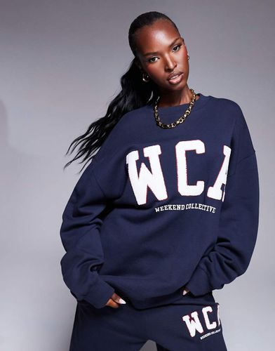 Weekend Collective - Sweat-shirt d'ensemble oversize à logo style universitaire - Asos Weekend Collective - Modalova