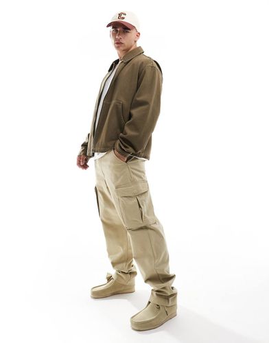 Casey Jones - Pantalon cargo décontracté style workwear en sergé - Beige - Wrangler - Modalova