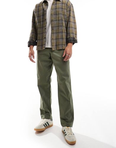 Casey Jones - Pantalon chino décontracté style workwear en sergé - olive - Wrangler - Modalova