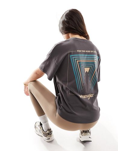 Girlfriend - T-shirt avec imprimé au dos - Wrangler - Modalova