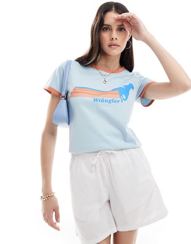 T-shirt à bords contrastants - clair - Wrangler - Modalova