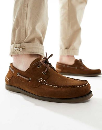 Core - Chaussures bateau en daim - Marron - Tommy Hilfiger - Modalova