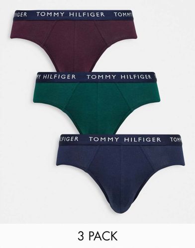 Lot de 3 slips - Bleu marine/violet/vert - Tommy Hilfiger - Modalova