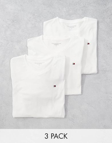 Signature Essential - Lot de 3 t-shirts à logo drapeau - Tommy Hilfiger - Modalova