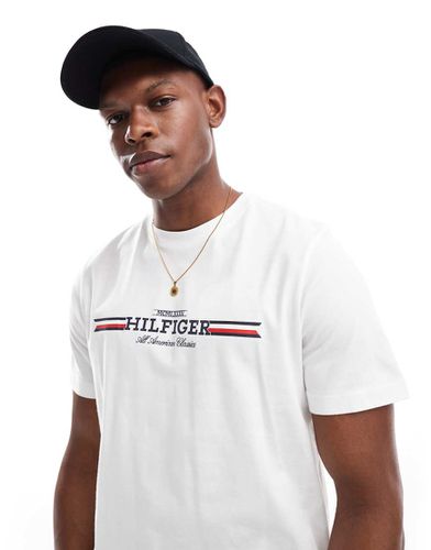 T-shirt à rayures sur le devant - Tommy Hilfiger - Modalova