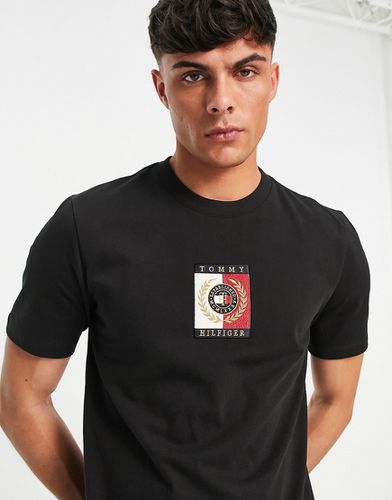 T-shirt avec logo carré emblématique brodé - Tommy Hilfiger - Modalova