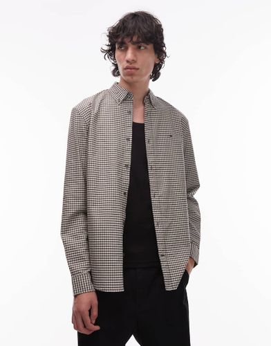 Chemise Oxford classique  carreaux - Kaki - Tommy Jeans - Modalova