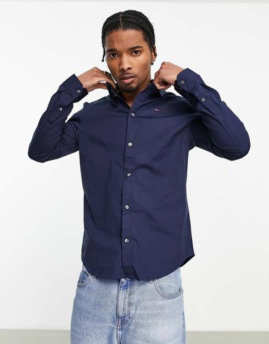 Chemise slim en tissu stretch - Bleu - Tommy Jeans - Modalova