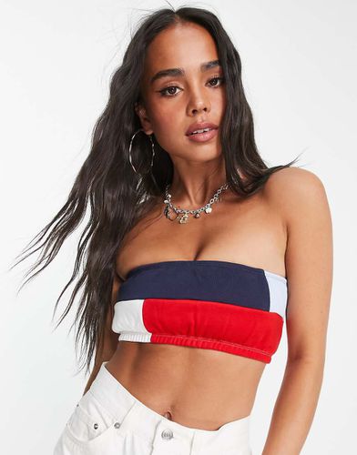 Archive - Top color block à encolure bandeau - Tommy Jeans - Modalova