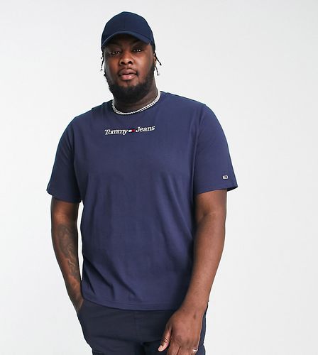 Big & Tall - T-shirt avec logo linéaire - Tommy Jeans - Modalova