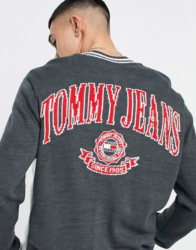 Gilet style universitaire avec logo drapeau - Tommy Jeans - Modalova