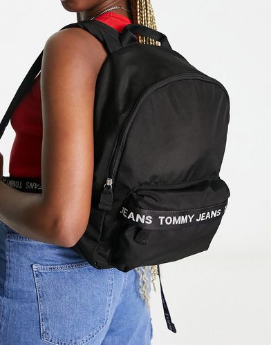 Essential - Sac à dos à bande griffée - Noir - Tommy Jeans - Modalova