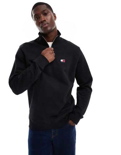 Sweat à col zippé avec logo écusson - Tommy Jeans - Modalova