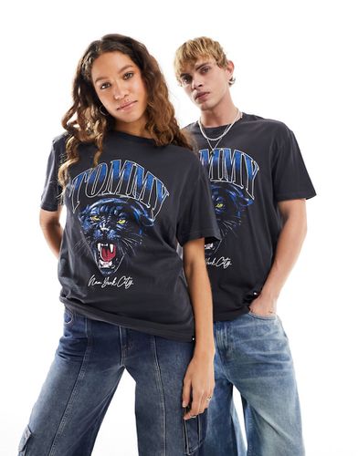 T-shirt unisexe classique style vintage avec tigre - Tommy Jeans - Modalova