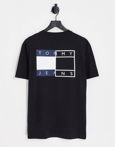 T-shirt à logo drapeau torsadé - Tommy Jeans - Modalova