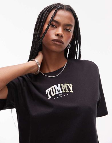 T-shirt  logo universitaire neutre - Tommy Jeans - Modalova