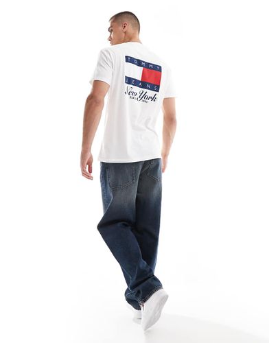 T-shirt avec imprimé drapeau au dos - Tommy Jeans - Modalova