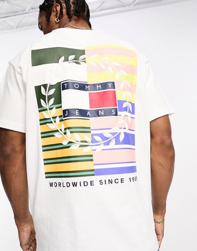 T-shirt décontracté à logo drapeau - Tommy Jeans - Modalova