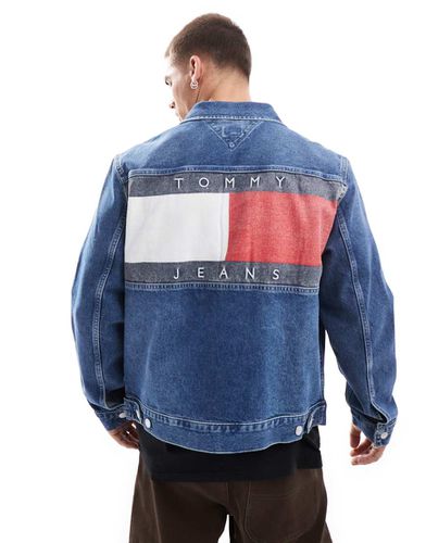 Veste camionneur en jean - Délavage moyen - Tommy Jeans - Modalova