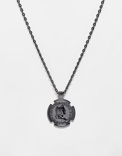 Collier chaîne avec pendentif pièce de monnaie - Topman - Modalova