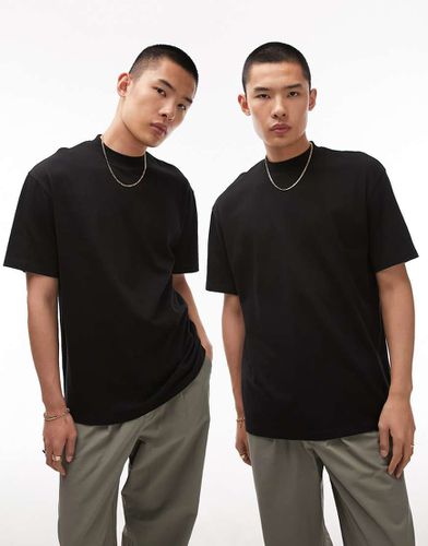 Lot de 2 t-shirts oversize - Topman - Modalova