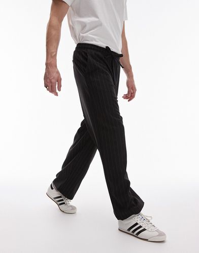 Pantalon ample à fines rayures - Topman - Modalova