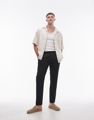 Pantalon fuselé en lin mélangé - Topman - Modalova