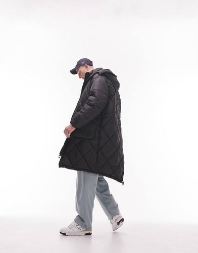 Parka matelassée à capuche amovible - Topman - Modalova