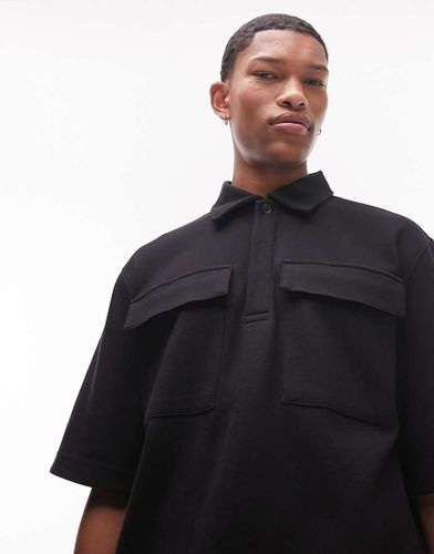 Polo oversize avec poche cargo - Topman - Modalova