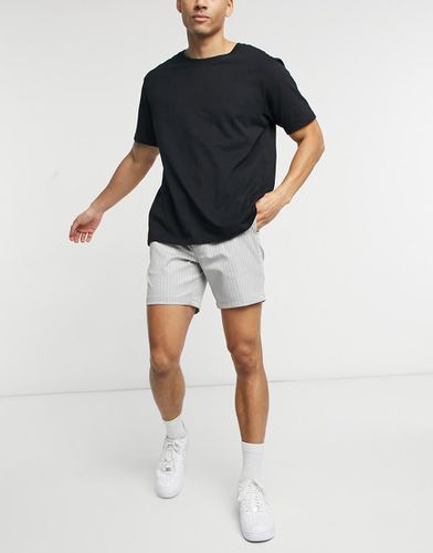 Topman - Short skinny rayé - Gris - Topman - Modalova