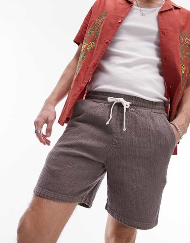 Topman - Short texturé - Marron - Topman - Modalova